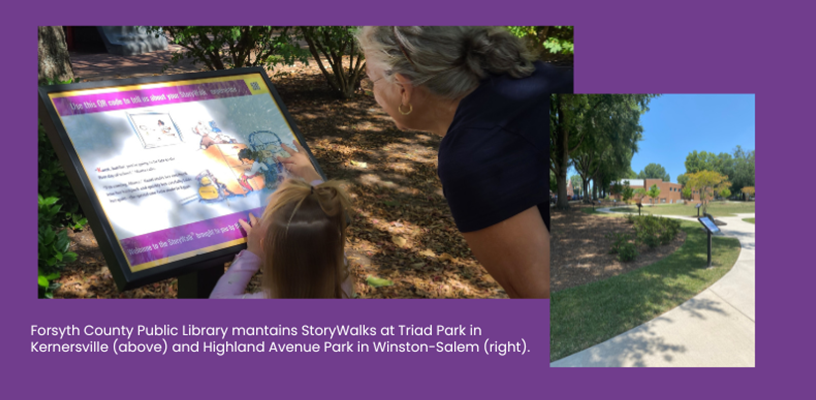Engage in learning and discovery through the Forsyth County Library StoryWalks 