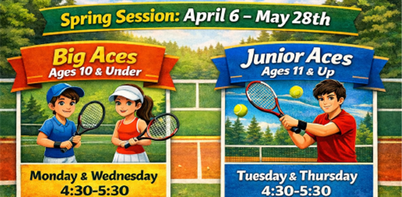 Junior Tennis Clinics at Tanglewood Park